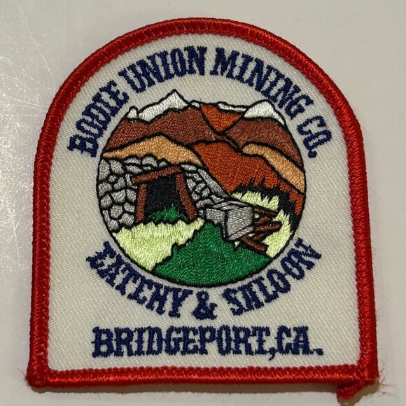 Bodie Union Mining Co. Eatery and Saloon Bridgeport CA Embroidered Patch UNUSED - Picture 1 of 3